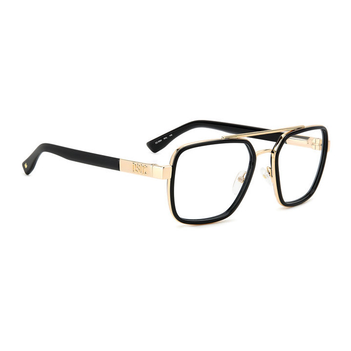 Lunettes de vue Dsquared2 D2 0064 Gold Black 2 (RHL)
