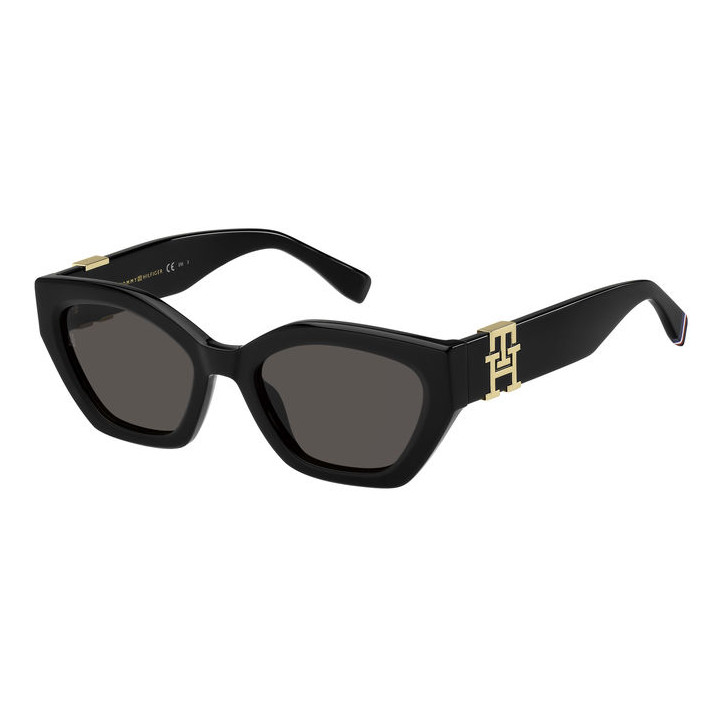 Lunettes de soleil Tommy Hilfiger TH 1979/S Black / verres Grey (807-IR)