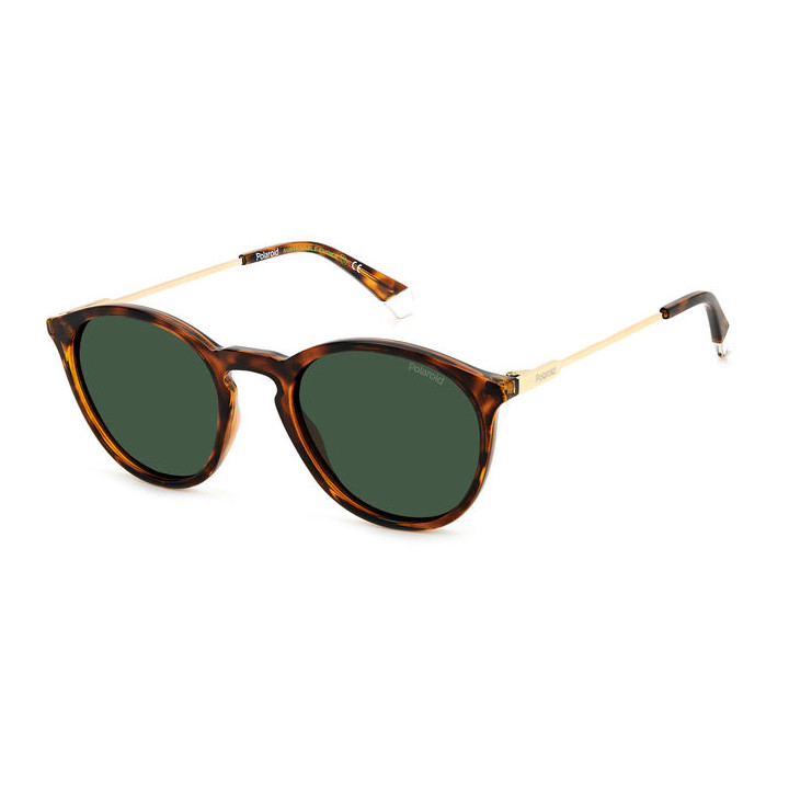 Lunettes de soleil Polaroid PLD 4129/S/X Havana / verres Green Polarized (086-UC)