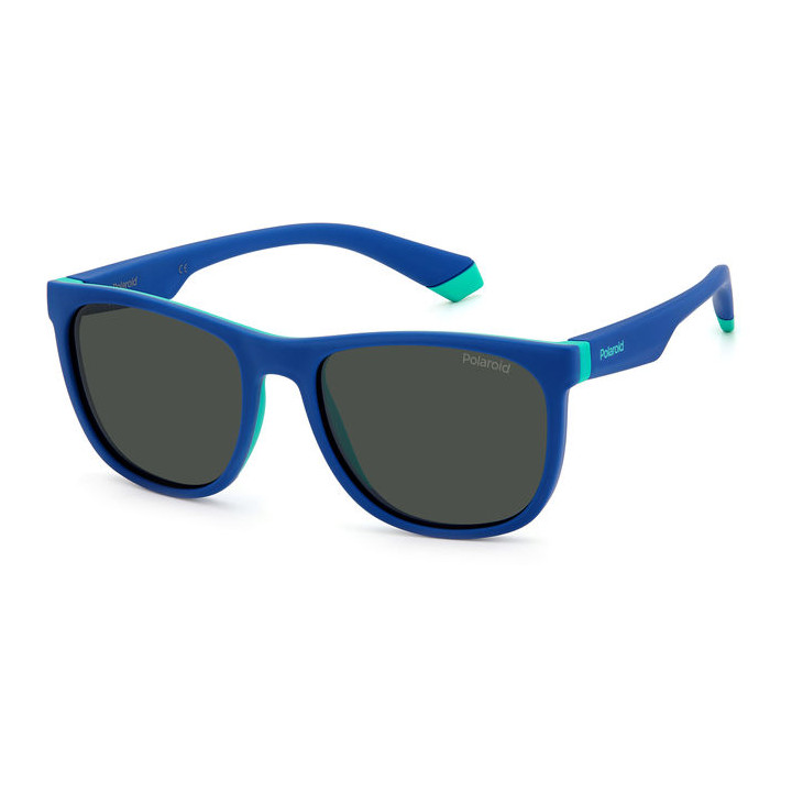 Lunettes de soleil Polaroid Kids PLD 8049/S Azure Green / verres Grey Polarized (465-M9)