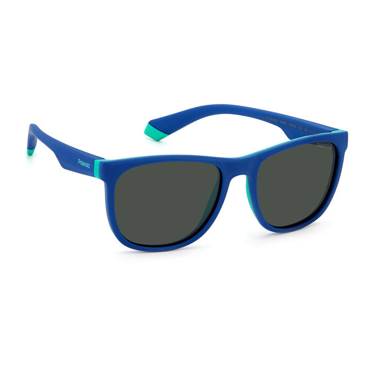 Lunettes de soleil Polaroid Kids PLD 8049/S Azure Green / verres Grey Polarized (465-M9)