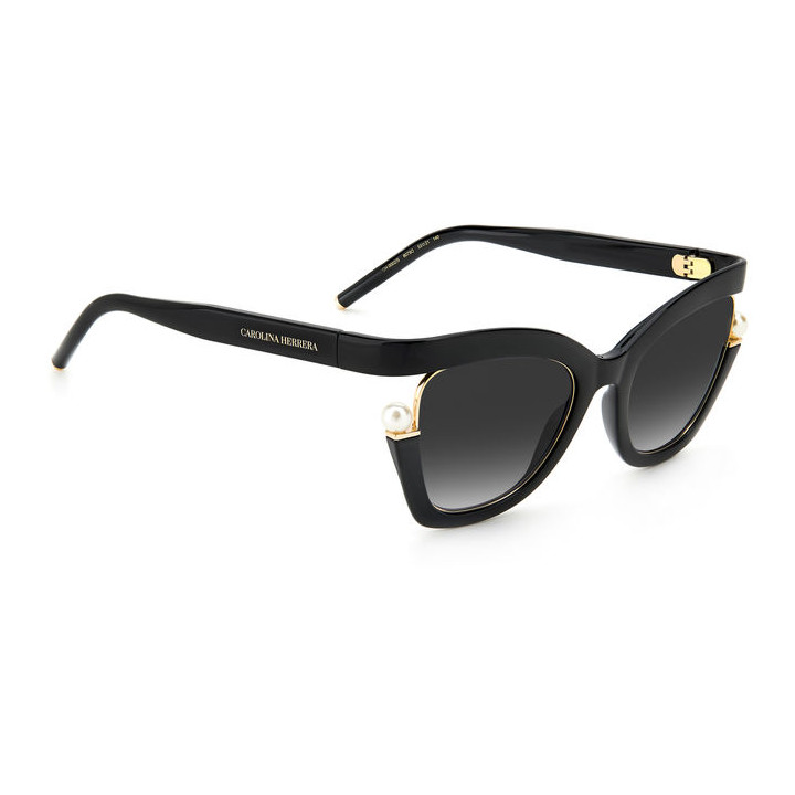 Lunettes de soleil Carolina Herrera CH 0002/S Black / verres Dark Grey Shaded (807-9O)