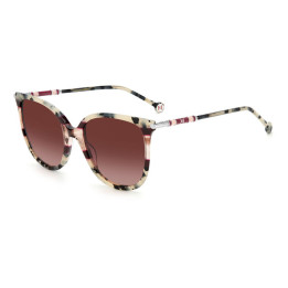 Lunettes de soleil Carolina Herrera CH 0023/S Havana Nude / verres Pink Doubleshade (ONS-3X)