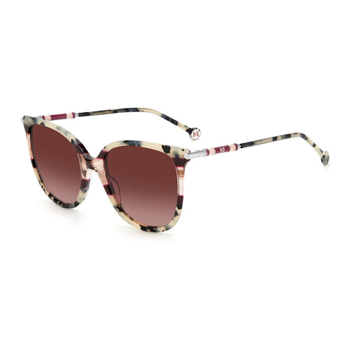 Lunettes de soleil Carolina Herrera CH 0023/S Havana Nude / verres Pink Doubleshade (ONS-3X)