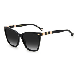 Lunettes de soleil Carolina Herrera CH 0044/S Black Pink / verres Dark Grey Shaded (3H2-9O)