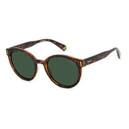 Lunettes de soleil Polaroid PLD 6185/S Havana / verres Green Polarized (086-UC)