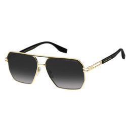Lunettes de soleil Marc Jacobs MARC 584/S Gold Black 2 / verres Dark Grey Shaded (RHL-9O)