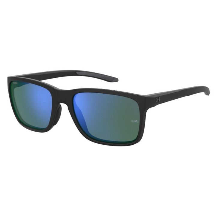 Lunettes de soleil Under Armour UA 0005/S Black Grey / verres Green Multilayer Oleophobic (08A-V8)