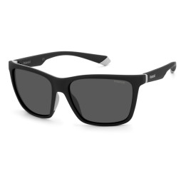 Lunettes de soleil Polaroid PLD 2126/S Black Grey / verres Grey Polarized (08A-M9)