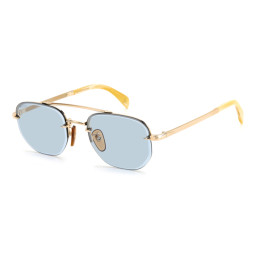 Lunettes de soleil David Beckham DB 1078/S Gold Beige Horn / verres Azure Photocromatic (IDA-QZ)
