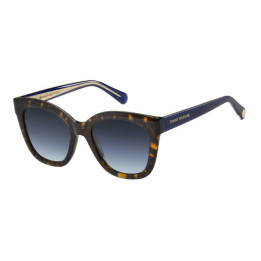 Lunettes de soleil Tommy Hilfiger TH 1884/S Havana / verres Grey Azure (086-GB)