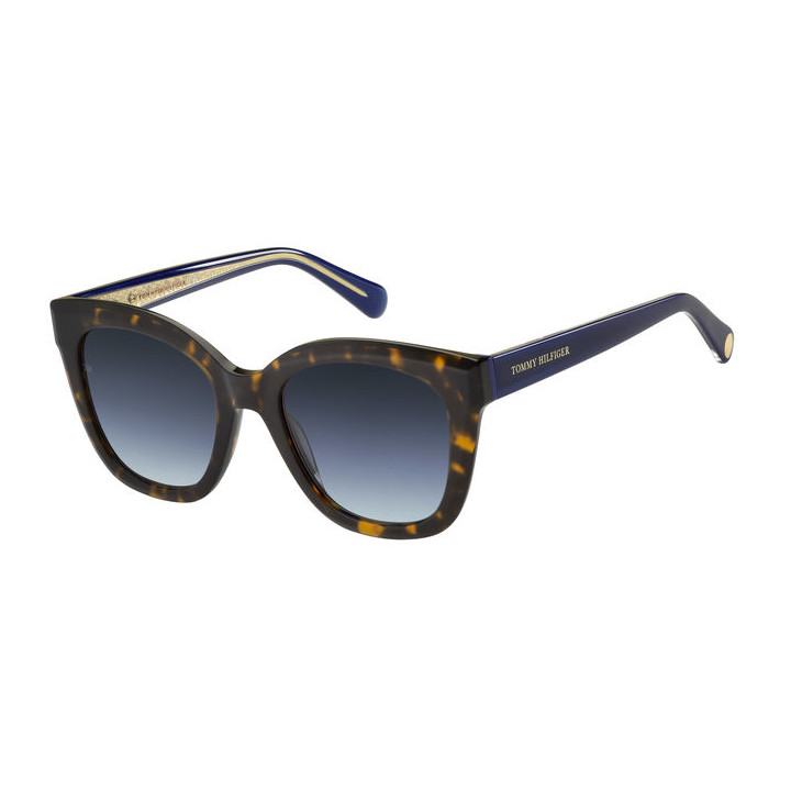 Lunettes de soleil Tommy Hilfiger TH 1884/S Havana / verres Grey Azure (086-GB)