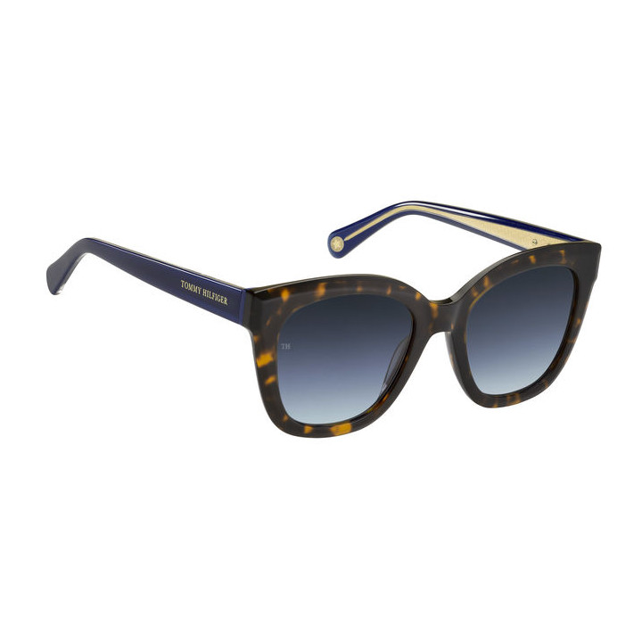Lunettes de soleil Tommy Hilfiger TH 1884/S Havana / verres Grey Azure (086-GB)