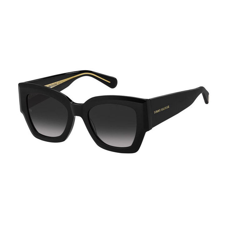 Lunettes de soleil Tommy Hilfiger TH 1862/S Black / verres Dark Grey Shaded (807-9O)
