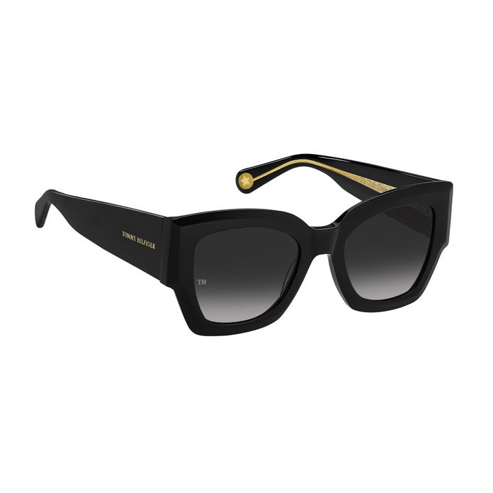 Lunettes de soleil Tommy Hilfiger TH 1862/S Black / verres Dark Grey Shaded (807-9O)