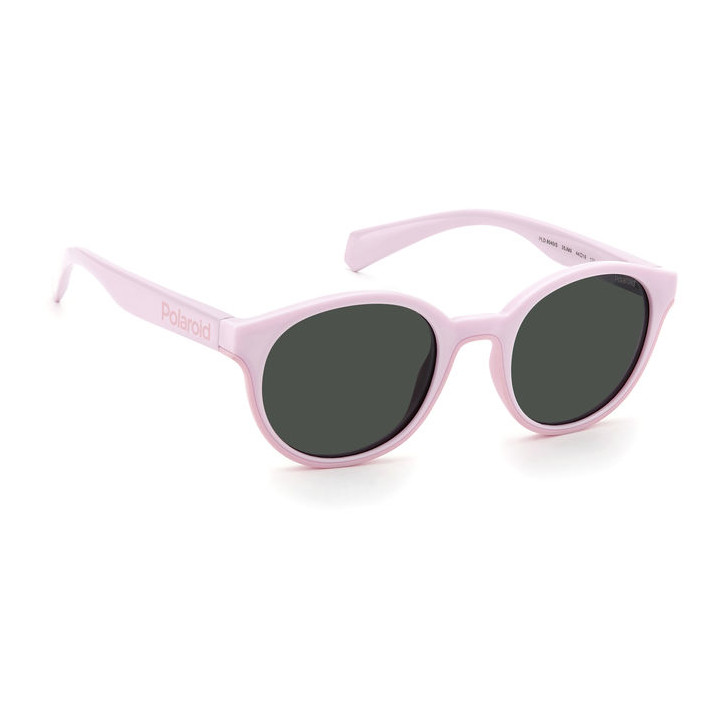 Lunettes de soleil Polaroid Kids PLD 8040/S Pink / verres Grey Polarized (35J-M9)