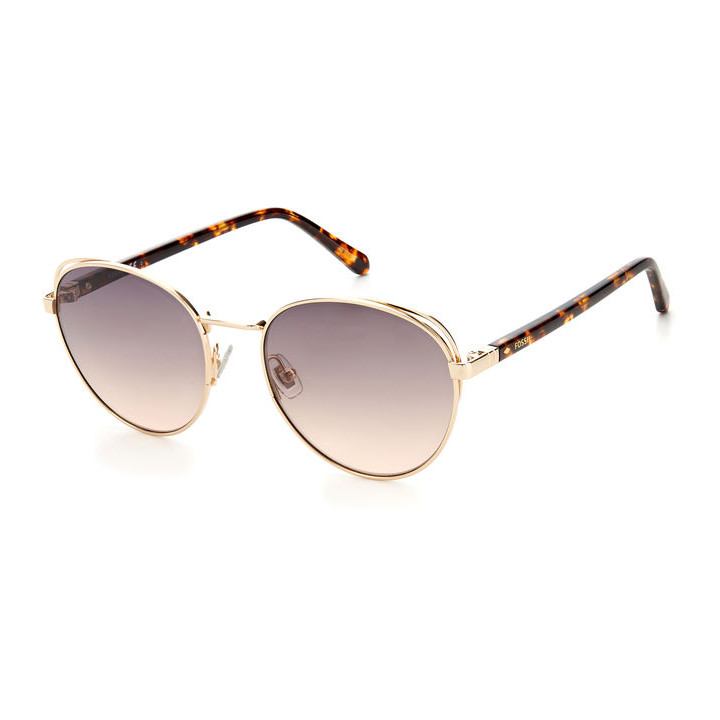 Lunettes de soleil Fossil FOS 2107/G/S Gold / verres Grey Fuchsia (J5G-FF)