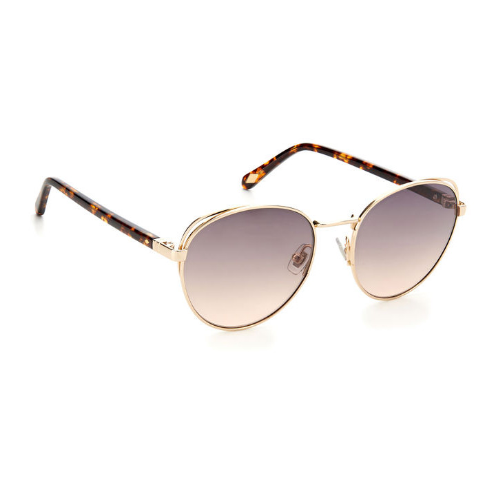 Lunettes de soleil Fossil FOS 2107/G/S Gold / verres Grey Fuchsia (J5G-FF)