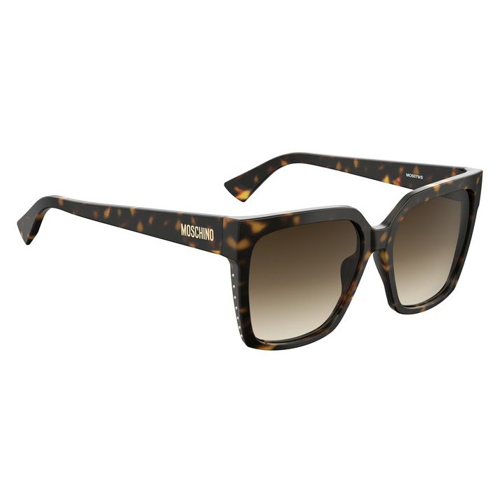 Lunettes de soleil Moschino MOS079/S Havana / verres Brown Shaded (086-HA)