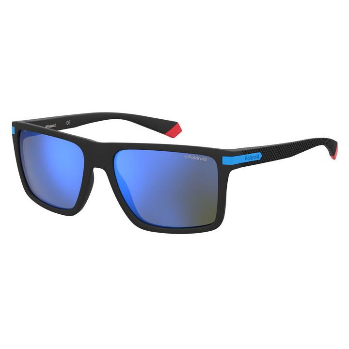 Lunettes de soleil Polaroid PLD 2098/S Black Blue / verres Blue Mirror Polarized (D51-5X)