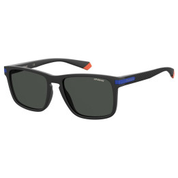 Lunettes de soleil Polaroid PLD 2088/S Matte Black Blue / verres Grey Polarized (0VK-M9)