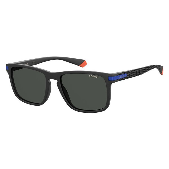 Lunettes de soleil Polaroid PLD 2088/S Matte Black Blue / verres Grey Polarized (0VK-M9)
