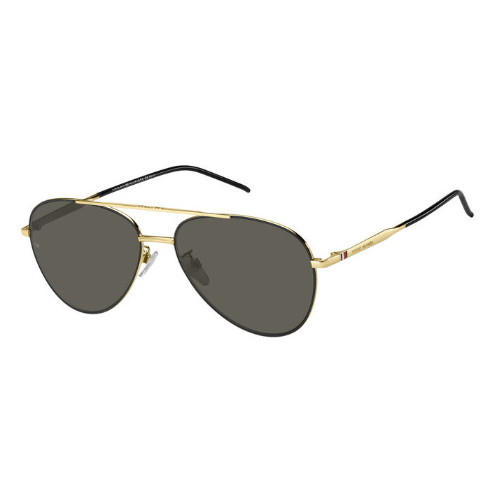 Lunettes de soleil Tommy Hilfiger TH 1788/F/S Matte Black Gold / verres Grey (I46-IR)