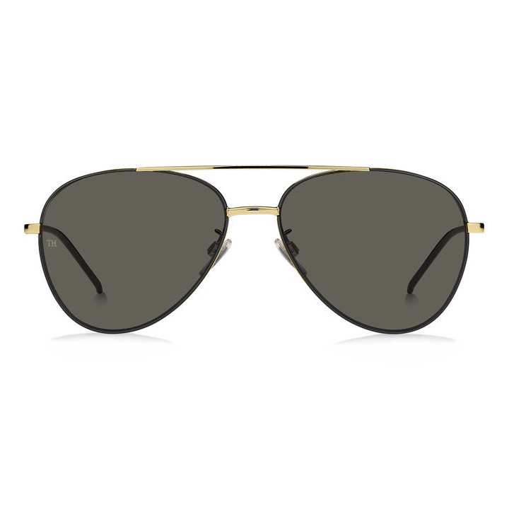 Lunettes de soleil Tommy Hilfiger TH 1788/F/S Matte Black Gold / verres Grey (I46-IR)
