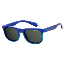 Lunettes de soleil Polaroid Kids PLD 8035/S Blue / verres Grey Polarized (PJP-M9)