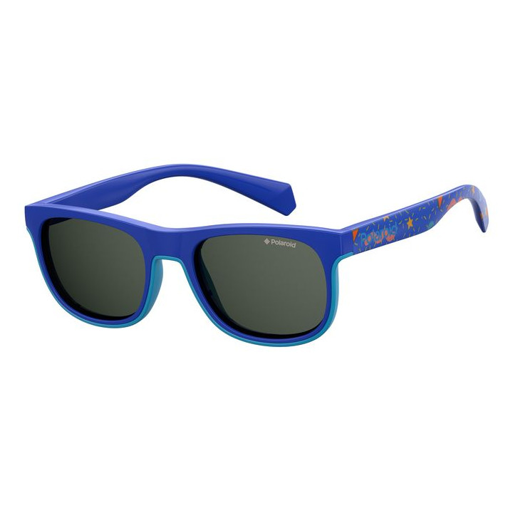 Lunettes de soleil Polaroid Kids PLD 8035/S Blue / verres Grey Polarized (PJP-M9)