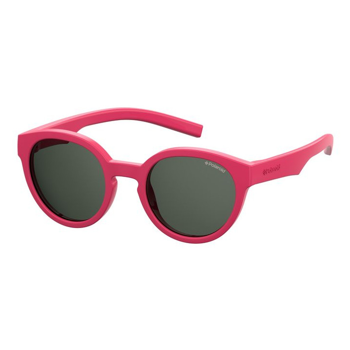 Lunettes de soleil Polaroid Kids PLD 8019/S/SM Pink / verres Grey Polarized (35J-M9)