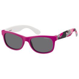 Lunettes de soleil Polaroid Kids P0300 Pink Camuflage Fuchsia / verres Grey Polarized (TCS-Y2)