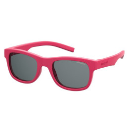 Lunettes de soleil Polaroid Kids PLD 8020/S/SM Pink / verres Grey Polarized (35J-M9)