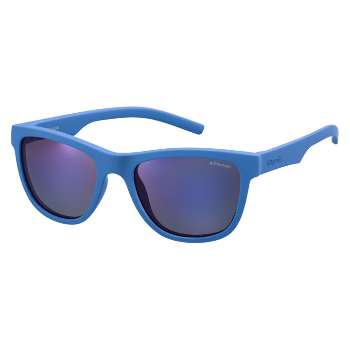 Lunettes de soleil Polaroid Kids PLD 8018/S Blue / verres Grey Blue Multilayer Polarized (ZDI-JY)
