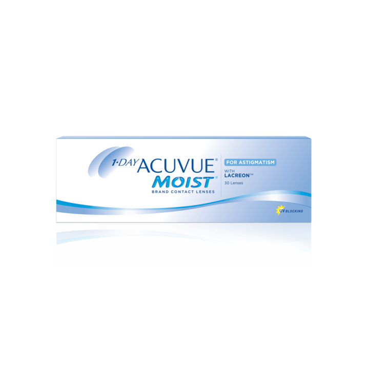 1-DAY ACUVUE® MOIST for ASTIGMATISM – boîte de 30