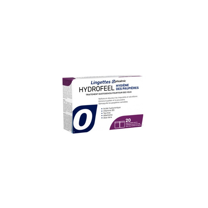 Lingettes Ophtalmic Hydrofeel hygiène des paupières