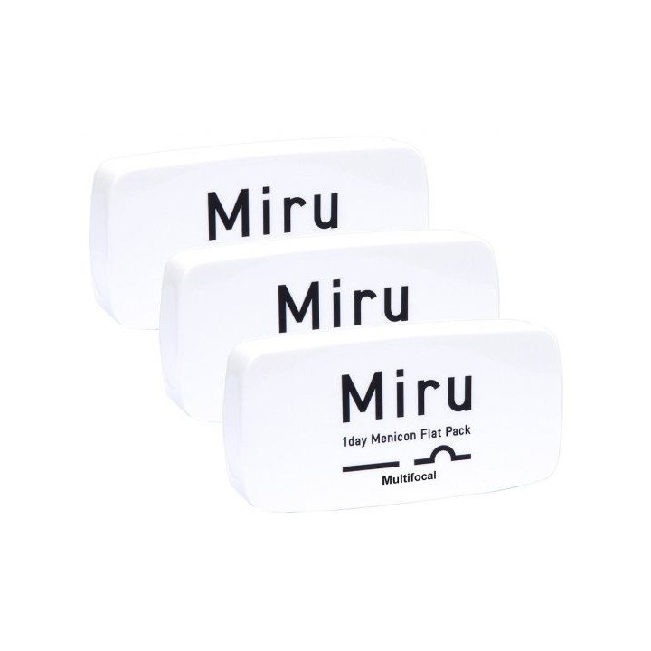 Miru 1day Flat Pack multifocal – boîte de 30