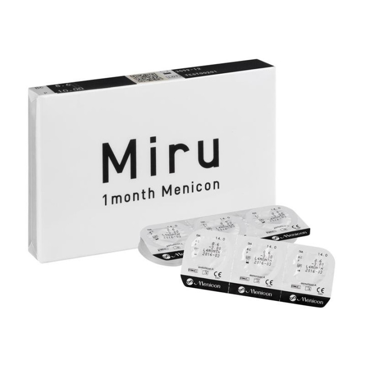 Miru 1month Menicon - Boite de 6 lentilles