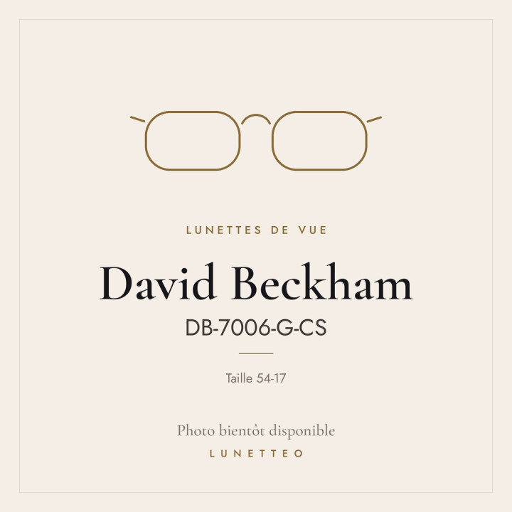 Lunettes de vue David Beckham DB-7006-G-CS