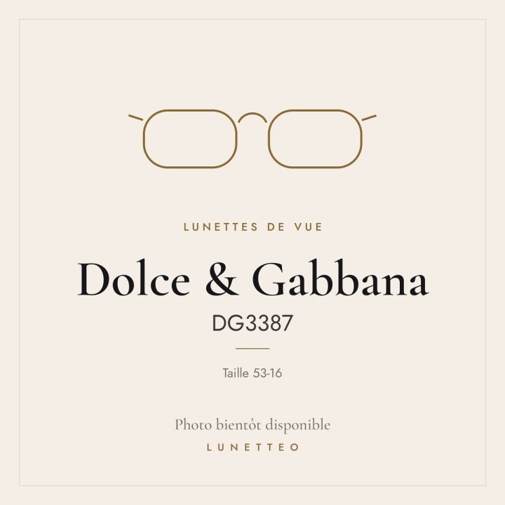 Lunettes de vue Dolce & Gabbana DG3387