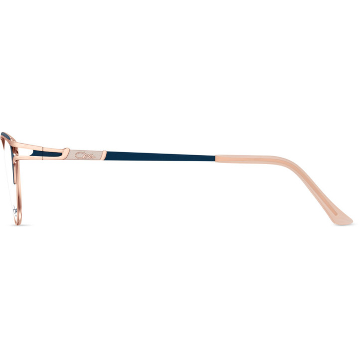 Cazal 1300 004 bleu pétrole-rosé or - vue de profil