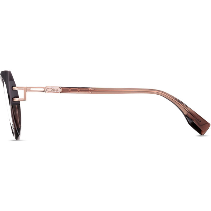 Cazal 5014 002 aubergine-rosé or - vue de profil