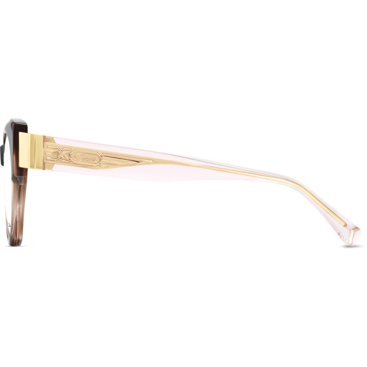 Cazal 5018 002 bois de rose-or - vue de profil