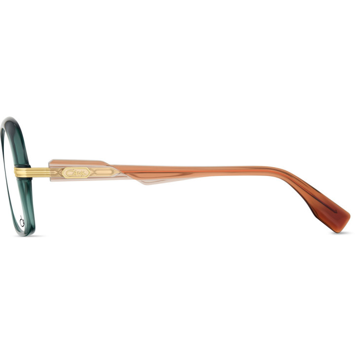 Cazal 5022 003 vert foncé-rosé or - vue de profil