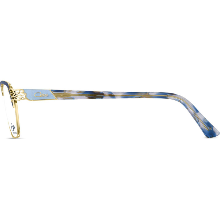 Cazal 1301 001 bleu marine-or - vue de profil