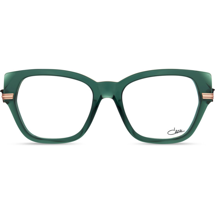 Cazal 5028 003 vert foncé-rosé or - vue de face