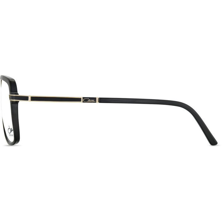 Cazal 6018 001 noir-or - vue de profil
