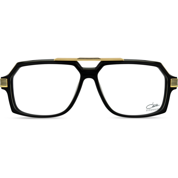 Cazal 6034 001 noir-or - vue de face