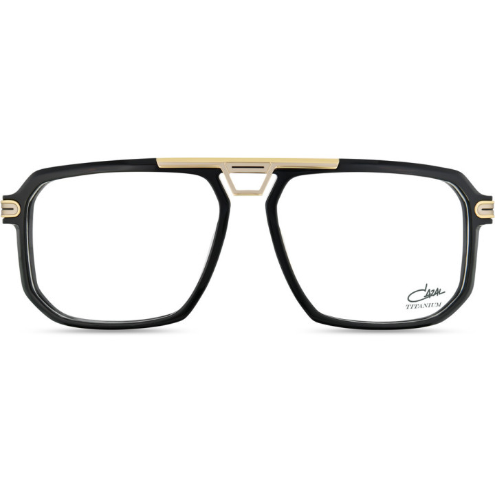 Cazal 6035 001 noir-or - vue de face