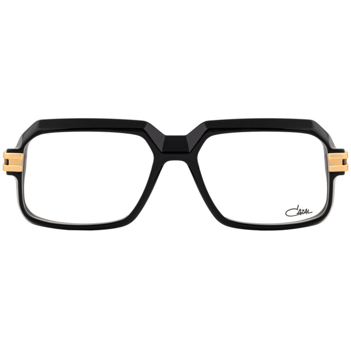 Cazal 6037 001 noir-or - vue de face
